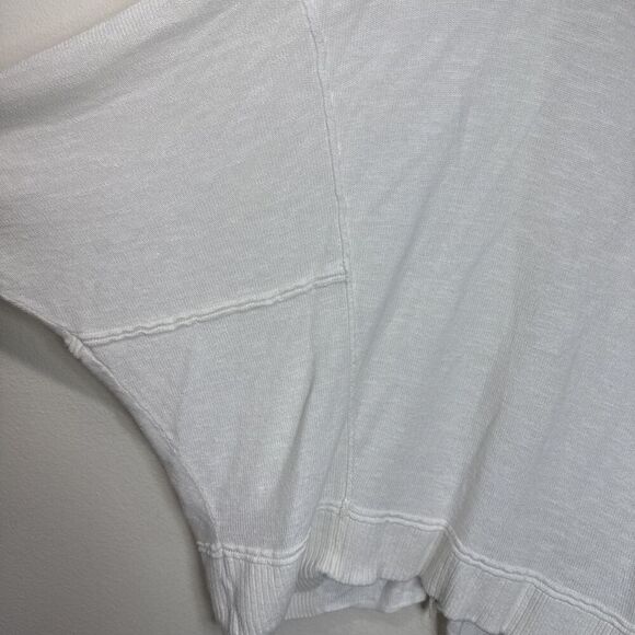 (R4) Free People Days Like This Cardigan Oversized Linen Blend White XS - Picture 11 of 13